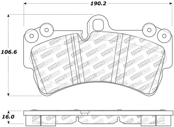 StopTech - StopTech Street Touring Porsche Brake Pads