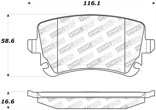 StopTech - StopTech Street Touring 07-09 Audi RS4 Rear Pads