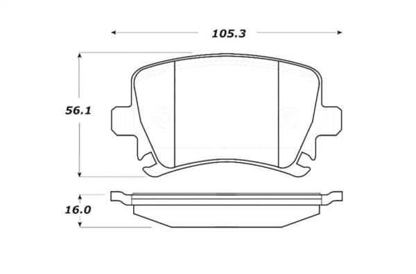 StopTech - StopTech Street Touring 06-09 Audi A3 / 05-09 Audi A4/A6 / 08-09 Audi TT