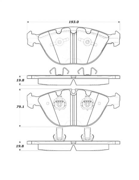 StopTech - StopTech Street Touring 06-09 BMW M5 E60 / 07-09 M6 E63/E63 Front Brake Pads