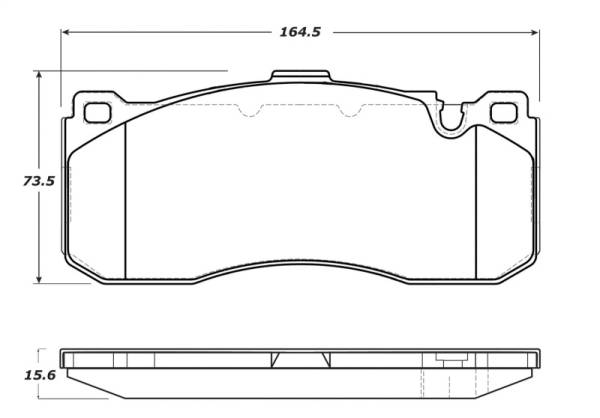 StopTech - StopTech Street Touring 08-09 BMW 128i/135i Coupe Front Brake Pads