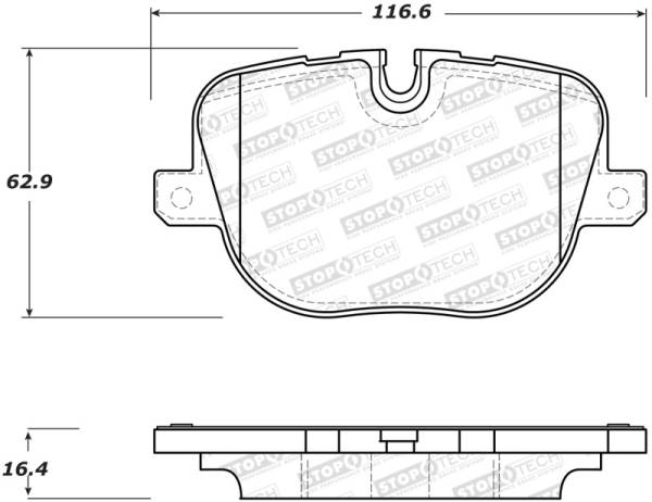 StopTech - StopTech Street Brake Pads - Front