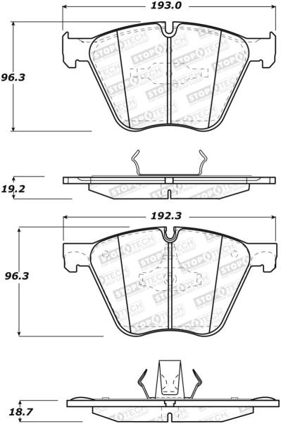 StopTech - StopTech Street Brake Pads - Front/Rear