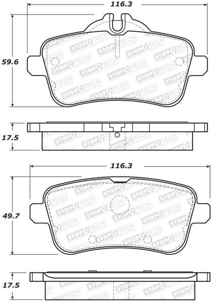 StopTech - StopTech Street Brake Pads - Front