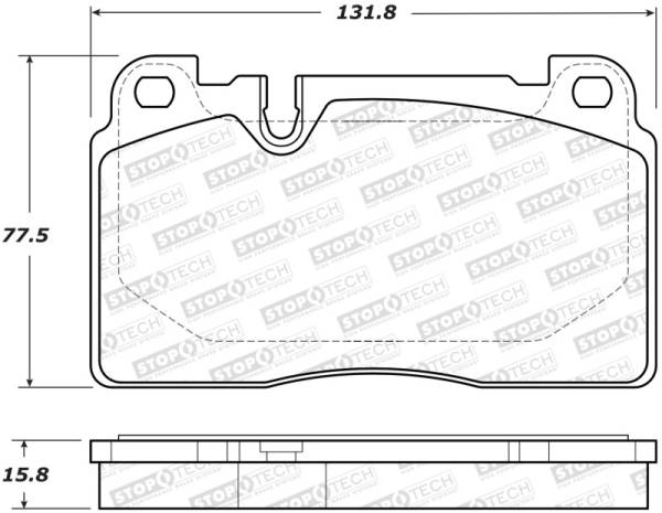 StopTech - StopTech 07-15 Audi Q7 Street Performance Front Brake Pads