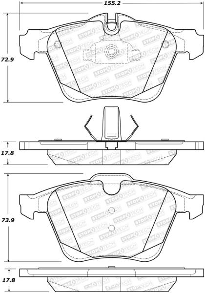 StopTech - StopTech Street Brake Pads - Front