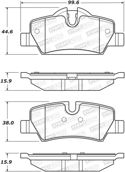 StopTech - StopTech Street Brake Pads - Front