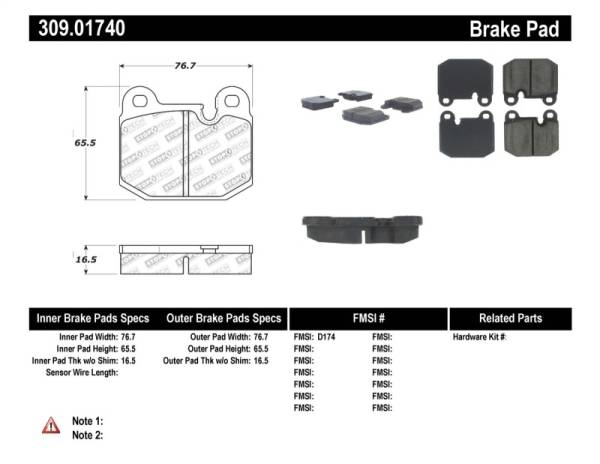 StopTech - StopTech Performance Brake Pads