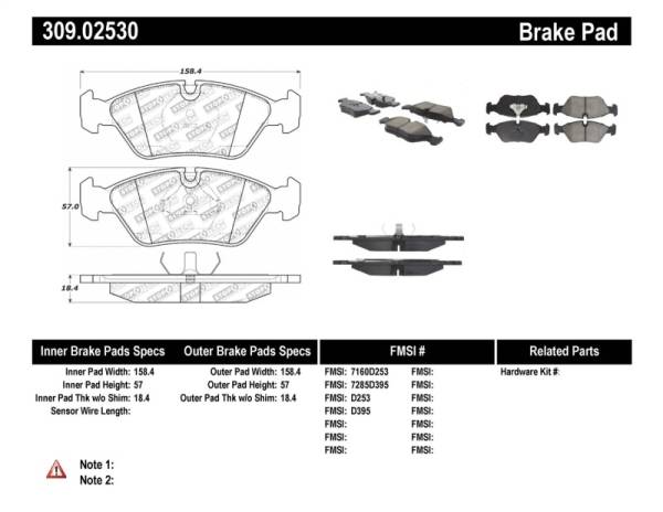 StopTech - StopTech Performance Brake Pads