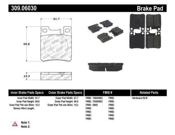 StopTech - StopTech Performance Brake Pads