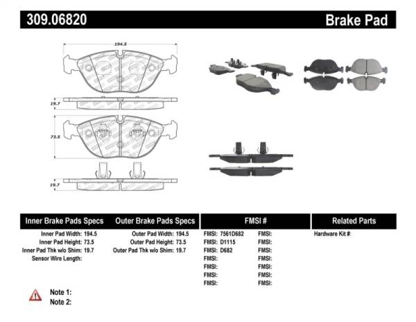 StopTech - StopTech Performance Brake Pads