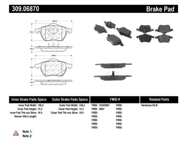 StopTech - StopTech Performance Brake Pads