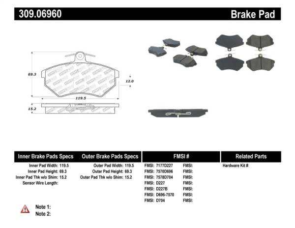 StopTech - StopTech Performance Brake Pads