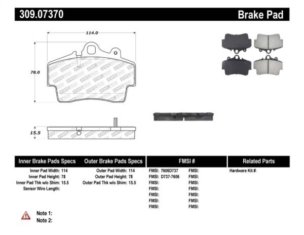 StopTech - StopTech Performance Brake Pads