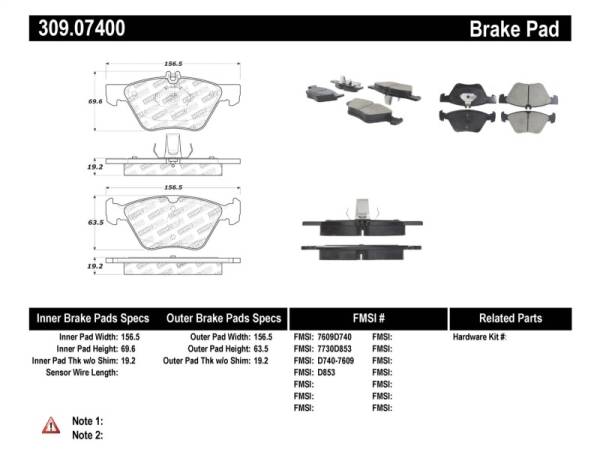 StopTech - StopTech Performance Brake Pads