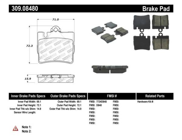 StopTech - StopTech Performance Brake Pads