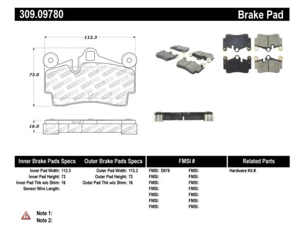 StopTech - StopTech Performance Brake Pads