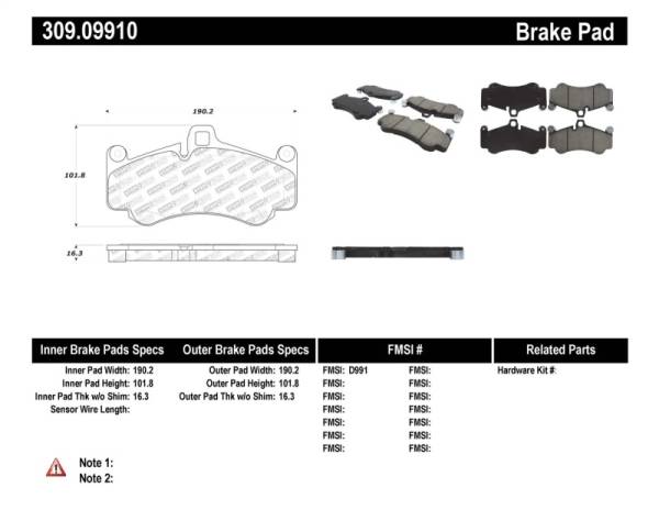 StopTech - StopTech Performance Brake Pads