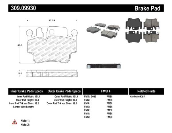 StopTech - StopTech Performance Brake Pads