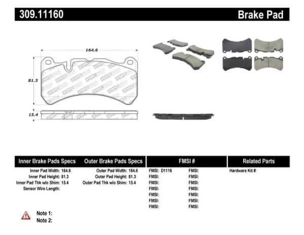 StopTech - StopTech Performance Brake Pads