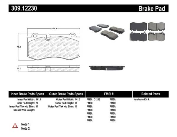 StopTech - StopTech Performance Brake Pads