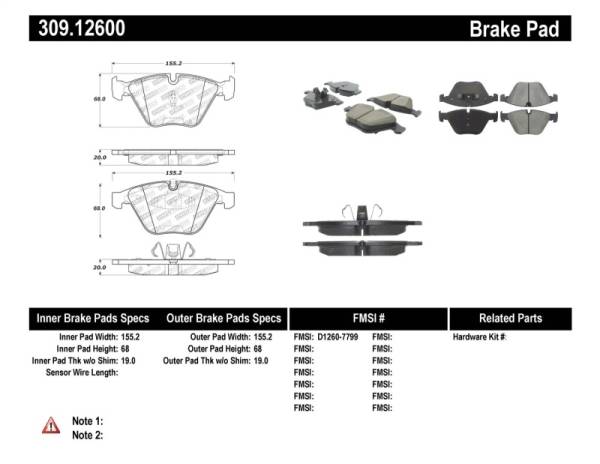 StopTech - StopTech Performance Brake Pads