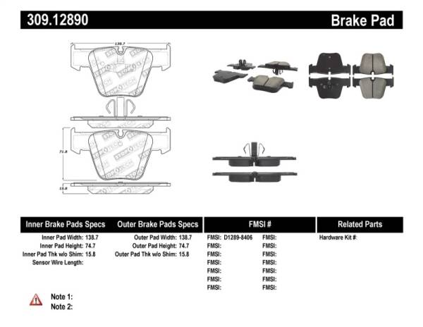 StopTech - StopTech Performance Brake Pads