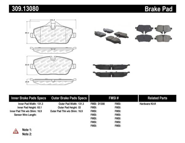 StopTech - StopTech Performance Brake Pads