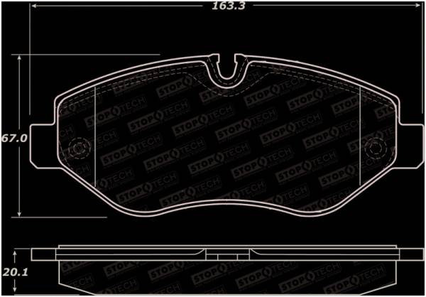 StopTech - StopTech Sport Brake Pads w/Shims - Rear