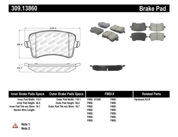 StopTech - StopTech Performance Brake Pads