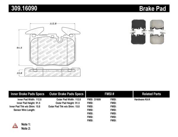 StopTech - StopTech Performance Brake Pads