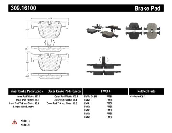 StopTech - StopTech Performance Brake Pads