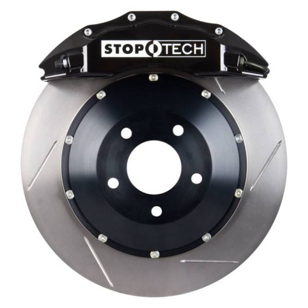 StopTech - StopTech Porsche 911 05-10 Carrera Front BBK ST-60 Caliper Black / 2pc Slotted 380x32mm Rotor