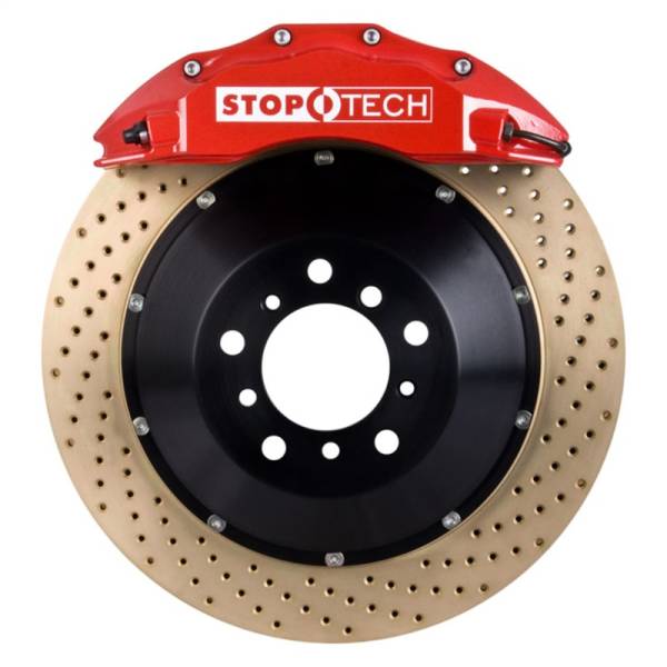 StopTech - StopTech Porsche 911 05-10 Carrera Front BBK ST-60 Caliper Red / 2pc Zinc Drilled 380x32mm Rotor