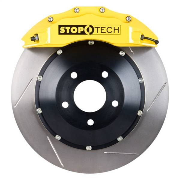 StopTech - StopTech Porsche 911 05-10 Carrera Front BBK ST-60 Caliper Yellow / 2pc Slotted 355x35mm Rotor