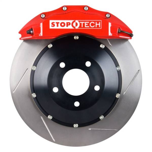 Stoptech - StopTech 08-11 Porsche 911 GT2 Front BBK ST-60 Caliper Red / 2pc Slotted 380x32mm Rotor