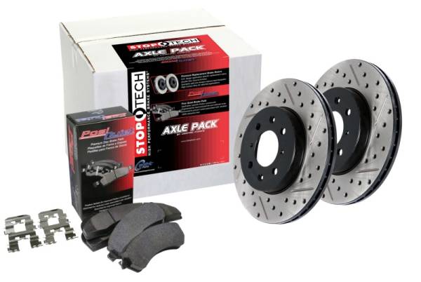 StopTech - Street Axle Pack, Drilled & Slotted, 4 Wheel