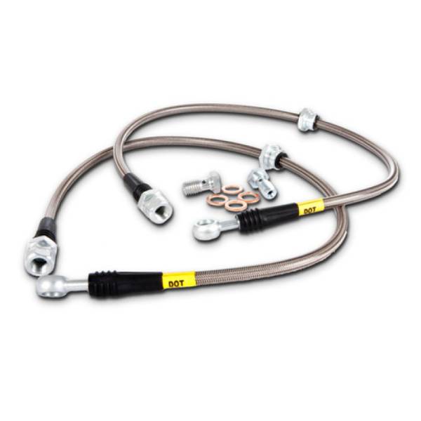 StopTech - StopTech 07-08 Audi RS4 Front Stainless Steel Brake Line Kit