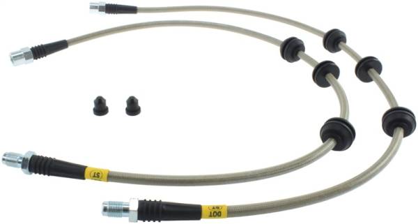 StopTech - StopTech 10-15 BMW 550i Stainless Steel Front Brake Lines