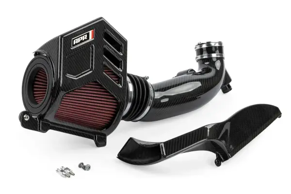 APR - APR Intake System Pleated Cotton Gauze Carbon Fiber 7 in. x 7 in. w/ 4 in. Outlet/5.5 in. Frontal Inlet - CI100048