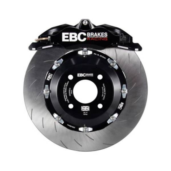 EBC - EBC Racing 92-00 BMW M3 (E36) Black Apollo-4 Calipers 330mm Rotors Front Big Brake Kit