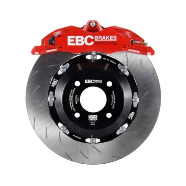 EBC - EBC Racing 92-00 BMW M3 (E36) w/Meyle Control Arms Red Apollo-4 Calipers 330mm Rotors Front BBK