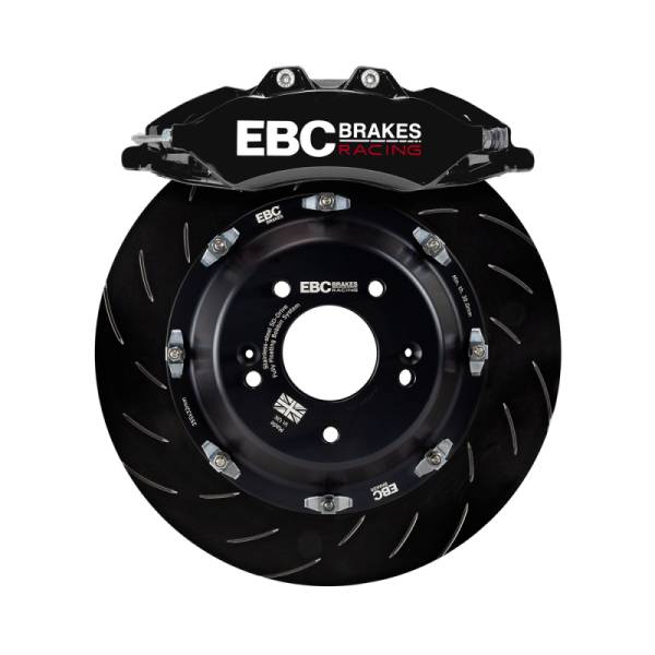 EBC - EBC Racing 2019+ BMW M235i (F44) Black 6 Piston Apollo Calipers 355mm Rotors Front Big Brake Kit