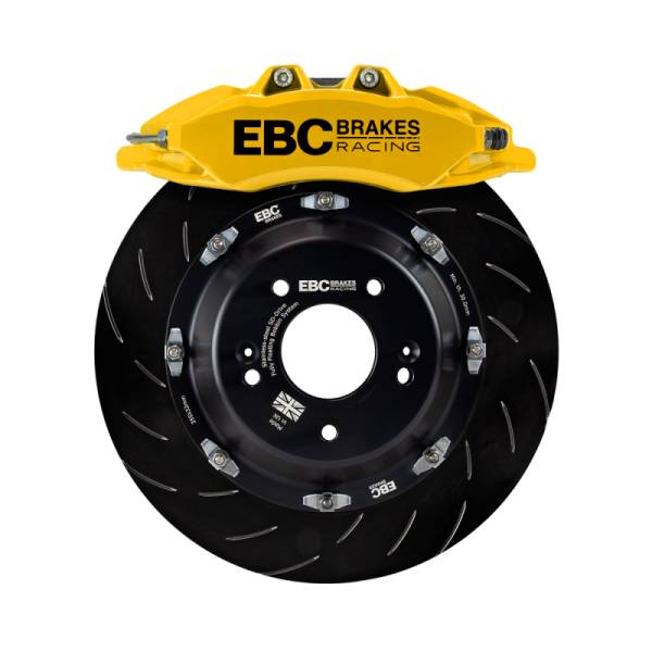 EBC - EBC Racing 2019+ BMW M235i (F44) Yellow 6 Piston Apollo Calipers 355mm Rotors Front Big Brake Kit