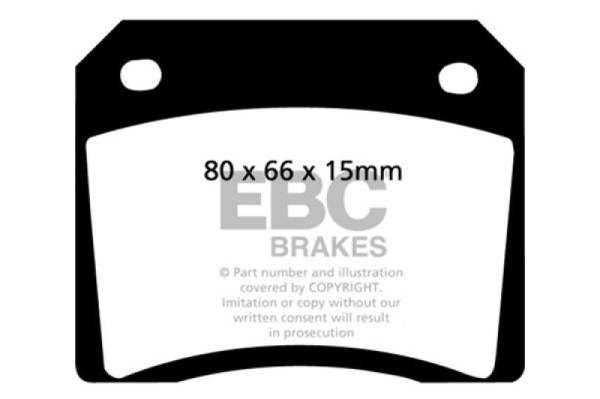 EBC - EBC 67-74 Ac 428 7.0 Greenstuff Rear Brake Pads