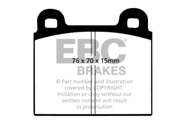 EBC - EBC 68-72 Alfa Romeo 1750 1.75 Greenstuff Front Brake Pads