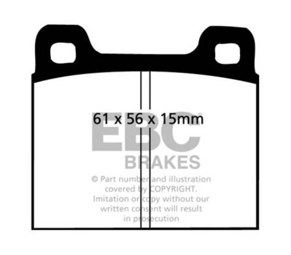 EBC - EBC 77-84 Alfa Romeo Alfasud 1.2 Greenstuff Front Brake Pads