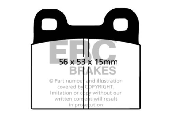 EBC - EBC 71-79 Volkswagen Beetle 1.3 (1300) Greenstuff Front Brake Pads