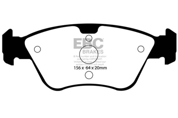 EBC - EBC 03-08 Chrysler Crossfire 3.2 Greenstuff Front Brake Pads