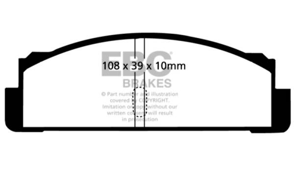 EBC - EBC 68-83 Fiat 124 1.6 Greenstuff Rear Brake Pads